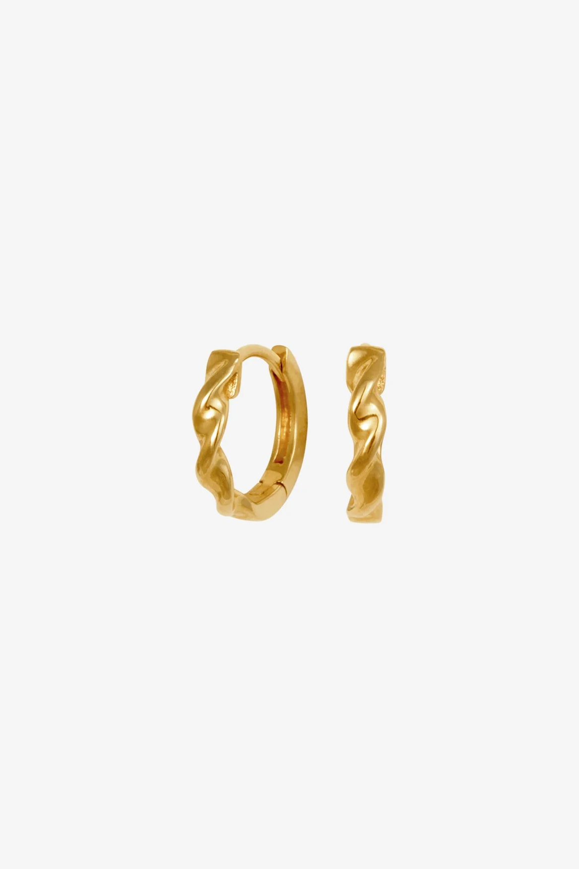 Helix Huggie Earrings - Gold