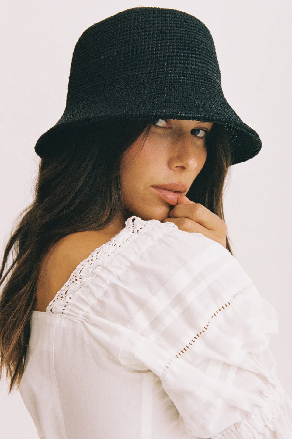 The Inca Bucket Hat - Noir - Straw Hat - Lack Of Color - Women's fashion at The Freedom State