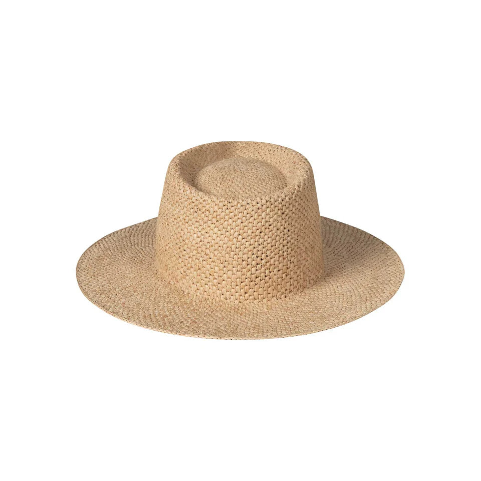 The Inca Fedora Hat- Pineapple Stitch Natural