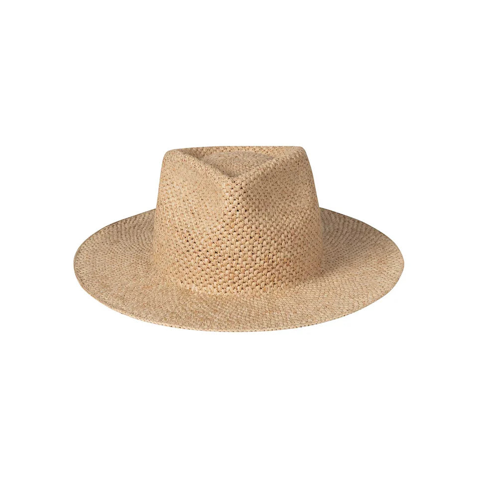 The Inca Fedora Hat- Pineapple Stitch Natural