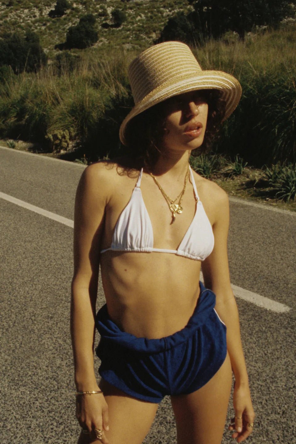The Reef Bucket - Snow Stripe - Straw Hat - Lack Of Color - Women's fashion at The Freedom State