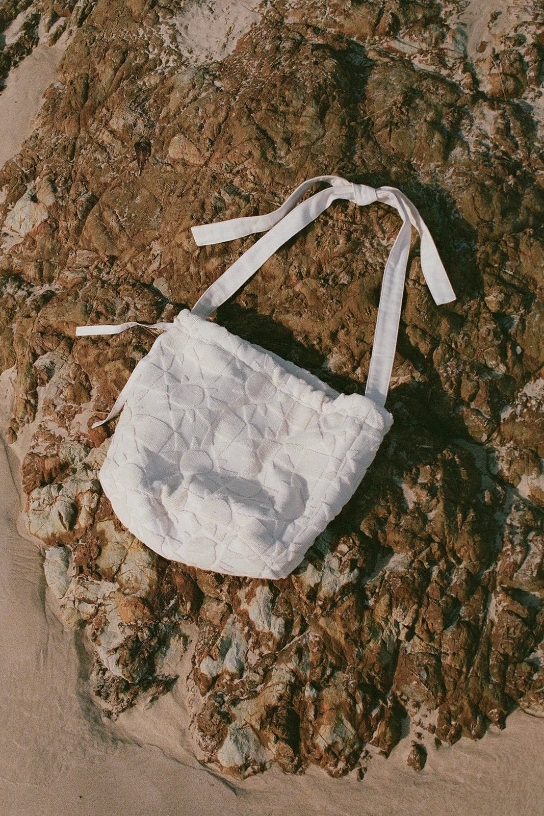 Towelling Bucket Bag - Solstice Quartz - Bags - Soleil Soleil - Women's fashion at The Freedom State