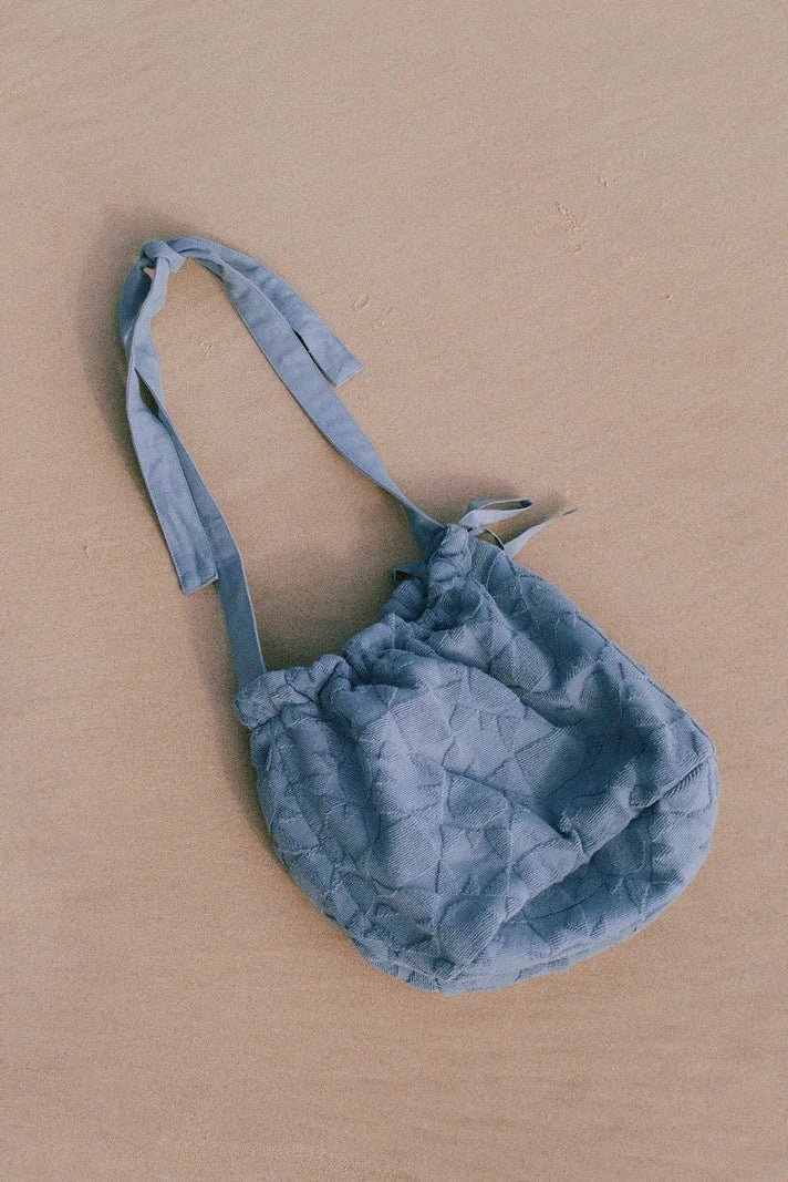 Towelling Bucket Bag - Solstice Tide - Bags - Soleil Soleil - Women's fashion at The Freedom State