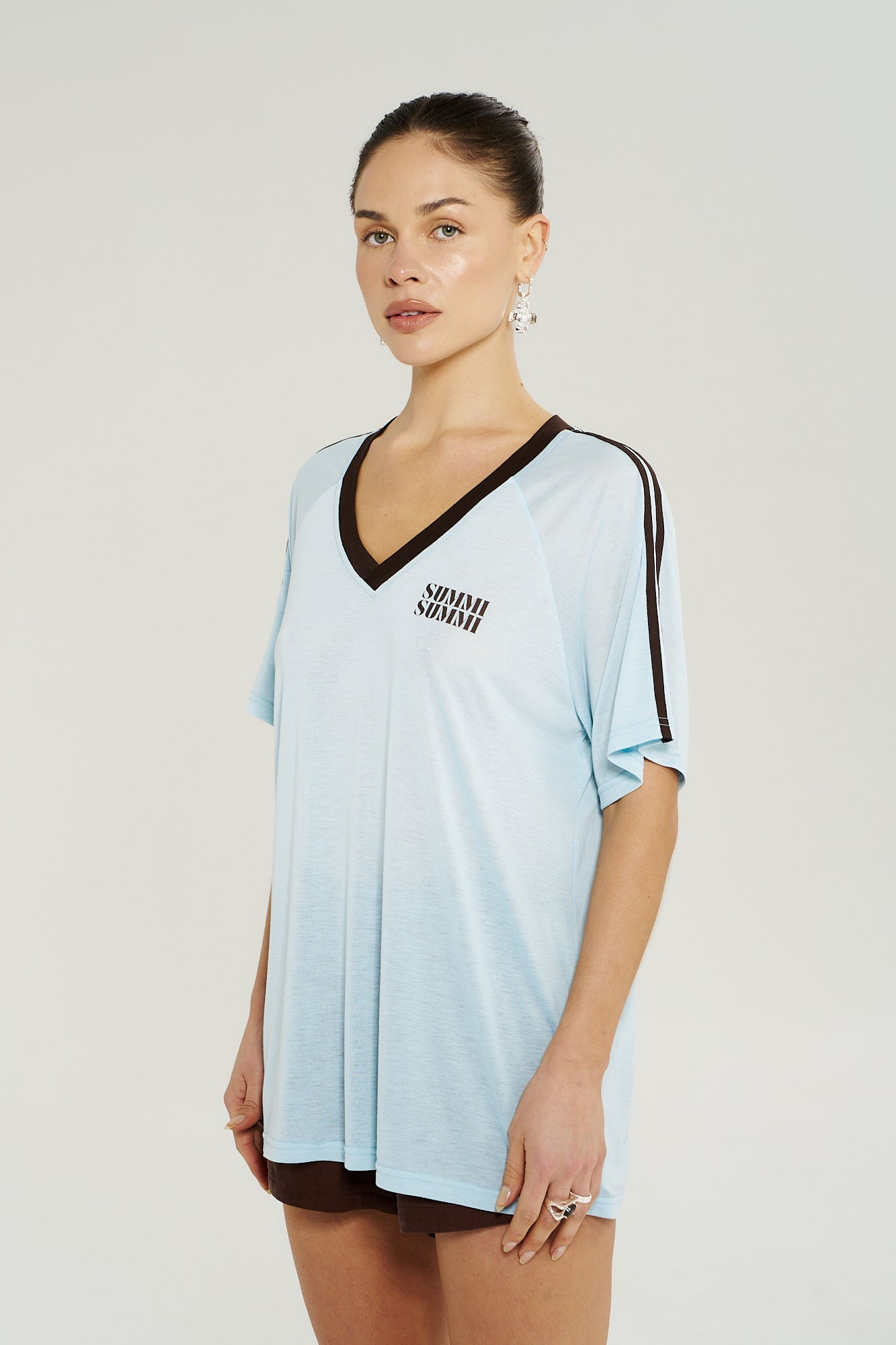V Neck Jersey Tee - Icel - T-Shirts - Summi Summi - Women's fashion at The Freedom State