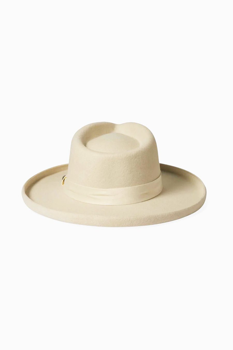Victoria Felt Fedora - Off White - Wide Brim Hat - Brixton - Women's fashion at The Freedom State