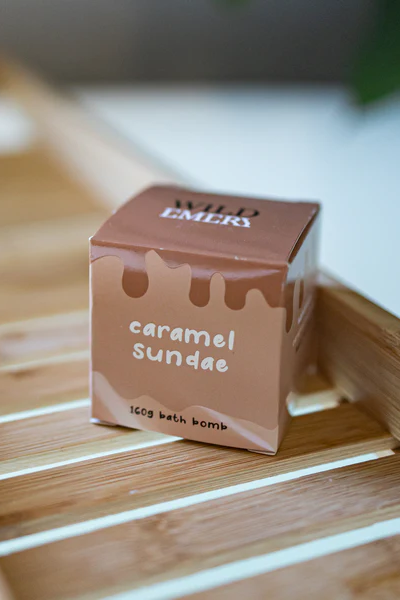 Vegan Bath Bomb - Caramel Sundae