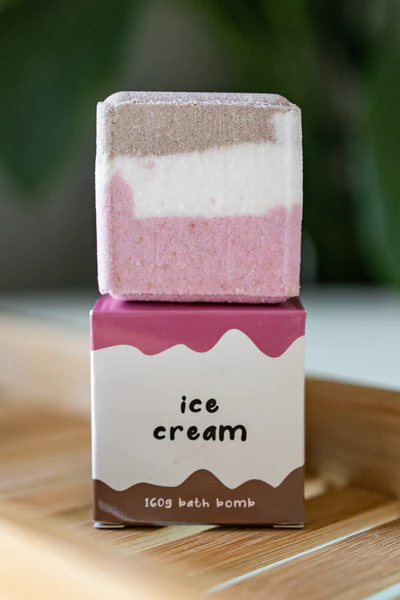 Vegan Bath Bomb - Ice Cream