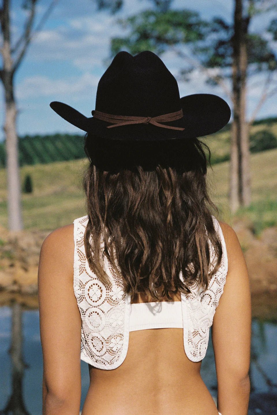 Wilder Cowboy Hat - Black - Wide Brim Hat - Lack Of Color - Women's fashion at The Freedom State