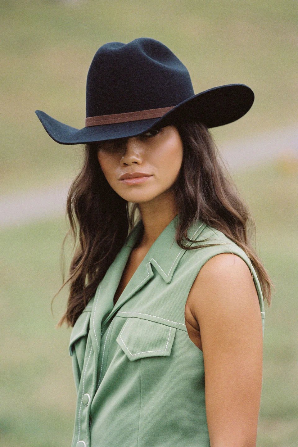 Wilder Cowboy Hat - Black - Wide Brim Hat - Lack Of Color - Women's fashion at The Freedom State