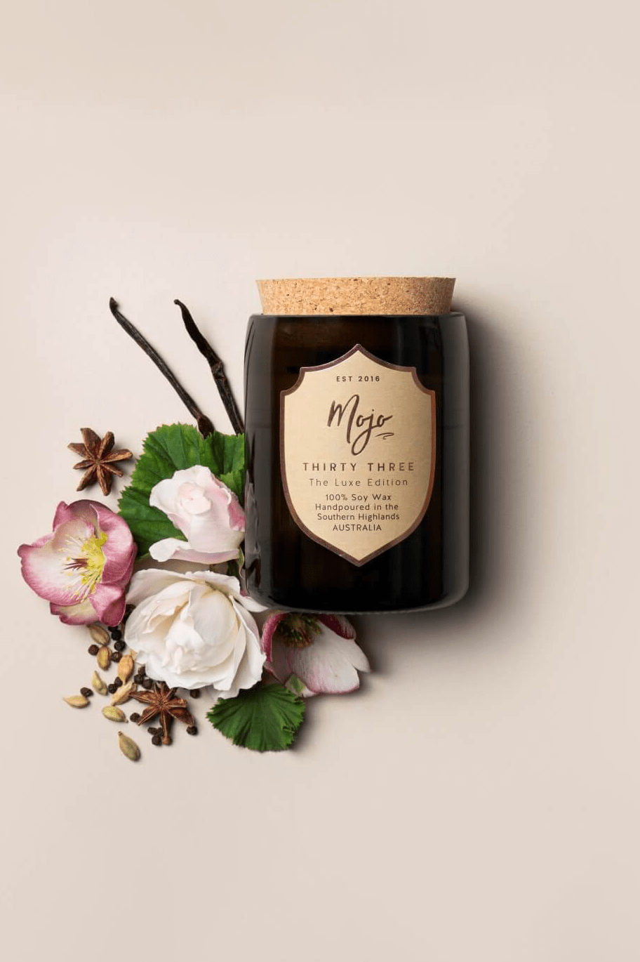 Wine Bottle Candle - Thirty Three - Candles - Mojo Candle Co.
