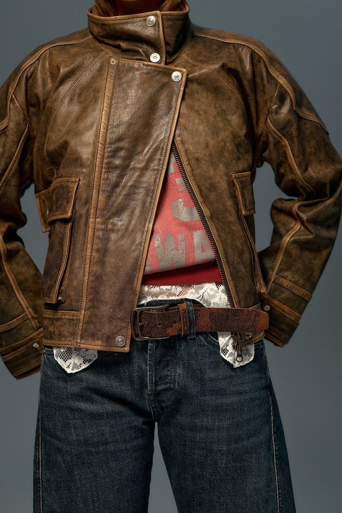 WTF Dallas Distressed Belt - Onyx - Belts - Free People - Women's fashion at The Freedom State