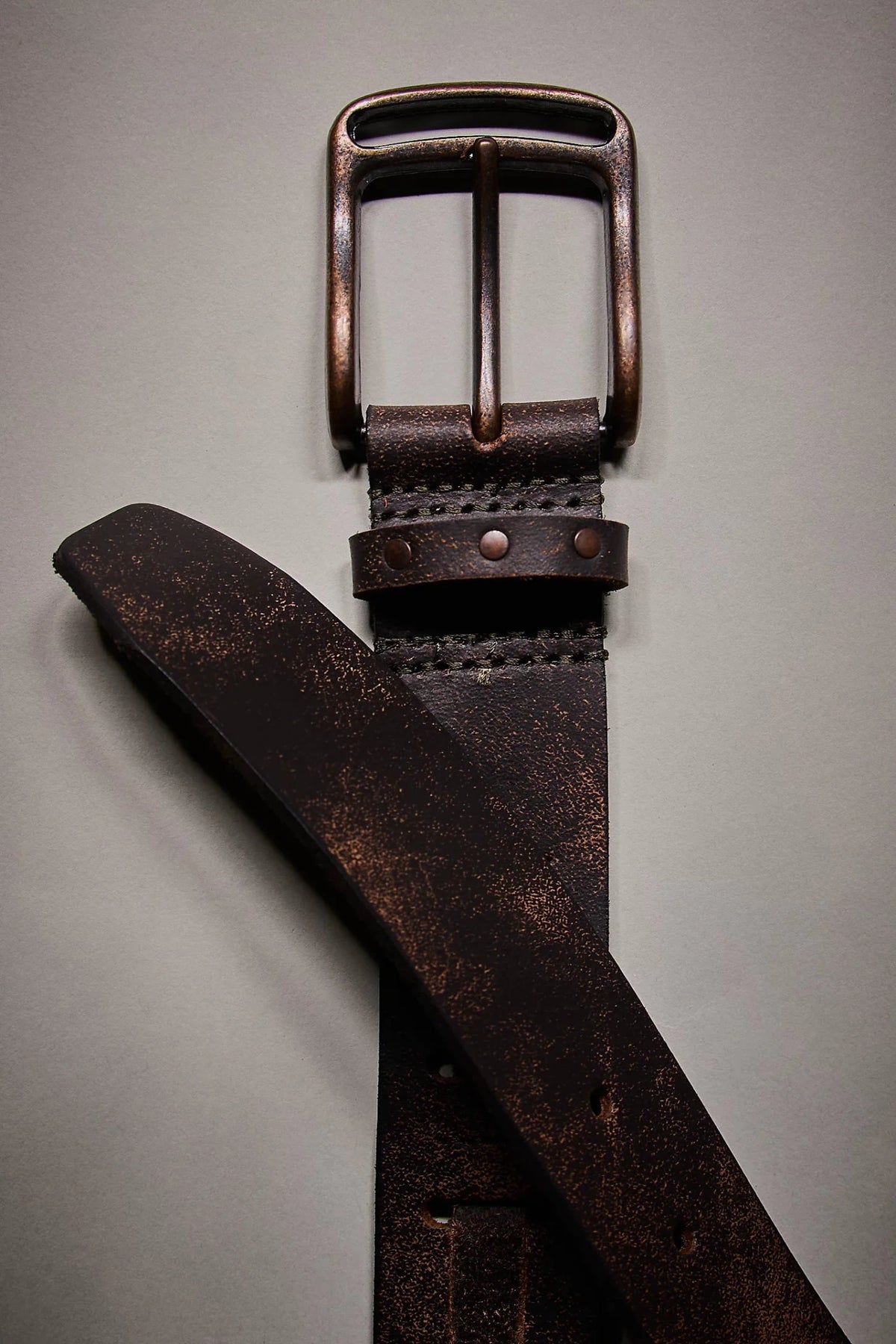 WTF Dallas Distressed Belt - Onyx - Belts - Free People - Women's fashion at The Freedom State