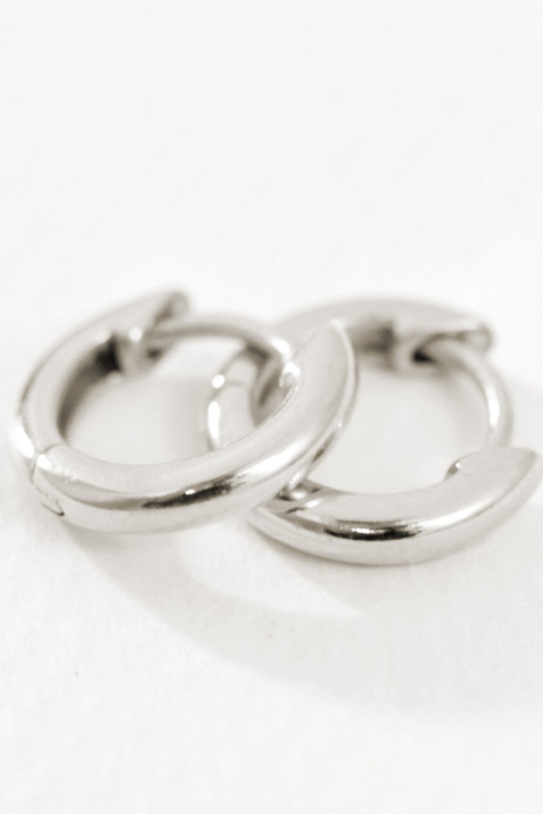 Omega Small Hoops - Silver