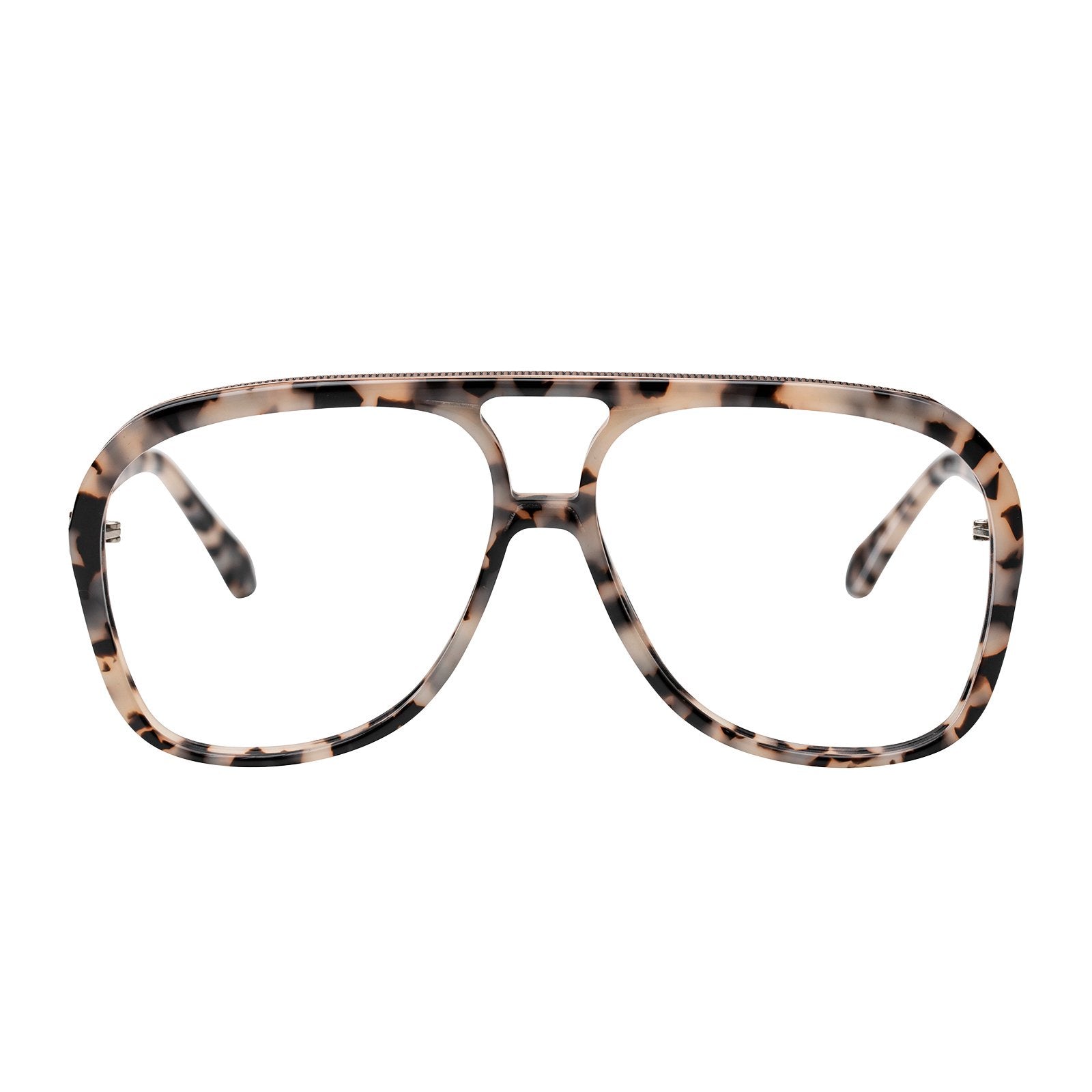 Valley Eyewear | Bang | Optics - Ivory Tort w. Rose Gold Metal Trim / Clear Lens