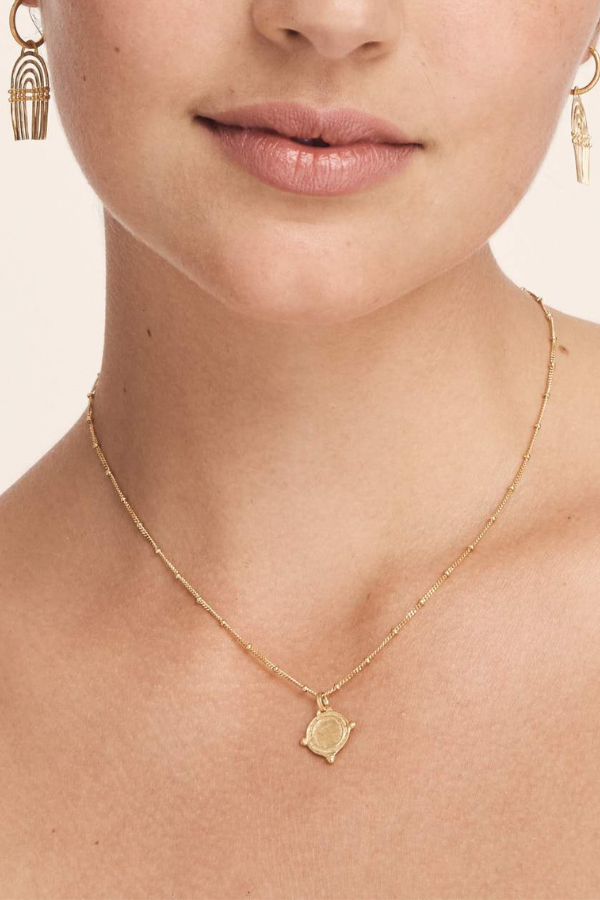 Petra Coin Necklace - Gold