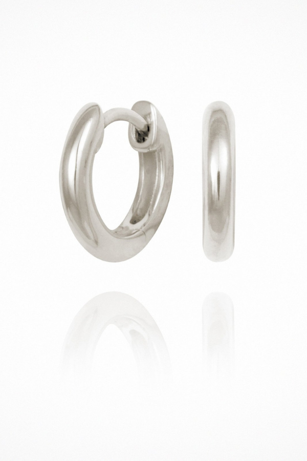 Omega Small Hoops - Silver