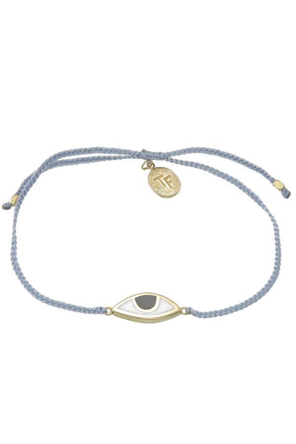 Eye Protection Bracelet - Pastel Grey - Gold