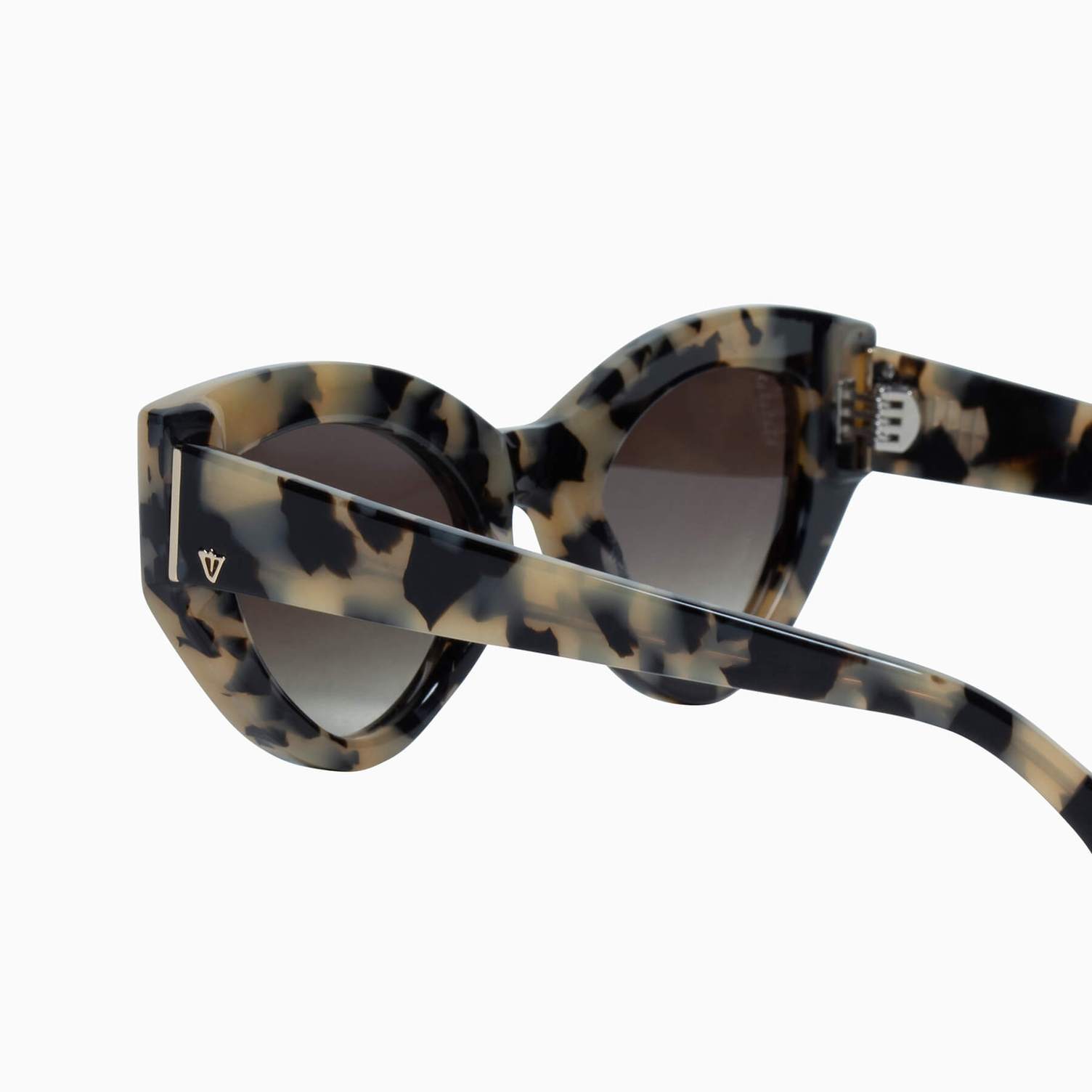 Bones | Sunglasses - Fawn Tort w. Gold Metal Trim / Black Gradient Lens | Sunglasses