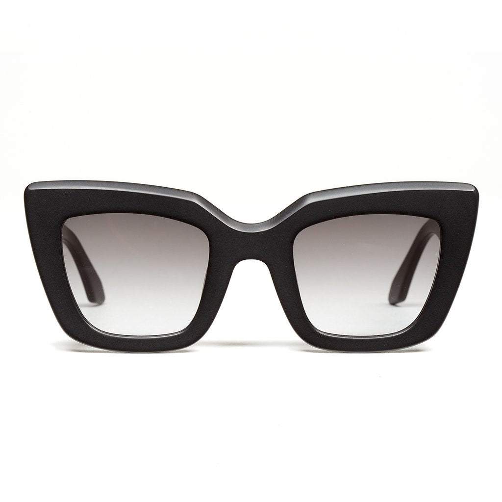 Brigada | Sunglasses - Matte Black / Black Gradient Lens (FLAT)