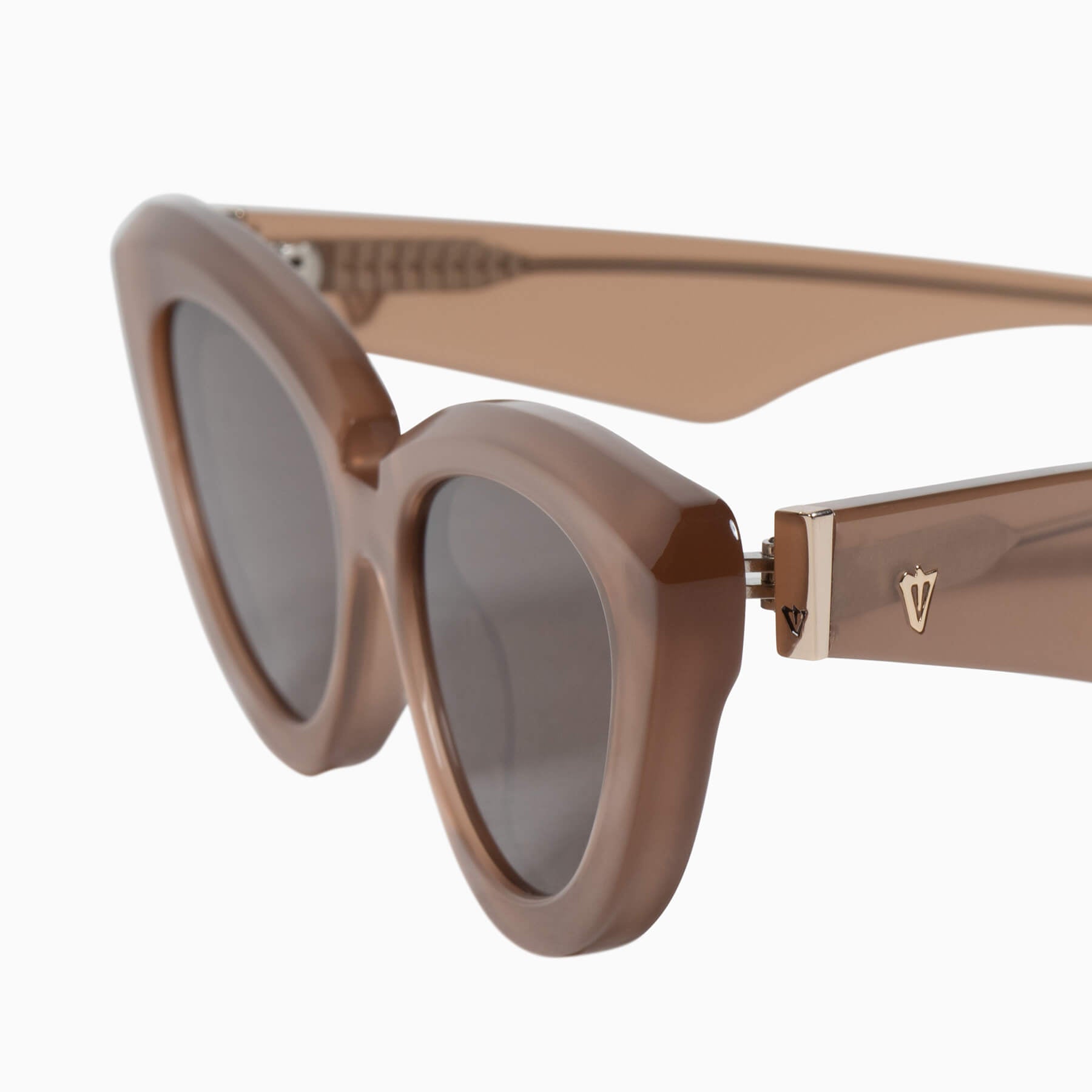 Dayze | Sunglasses - Chestnut w. Gold Metal Trim / Brown Lens