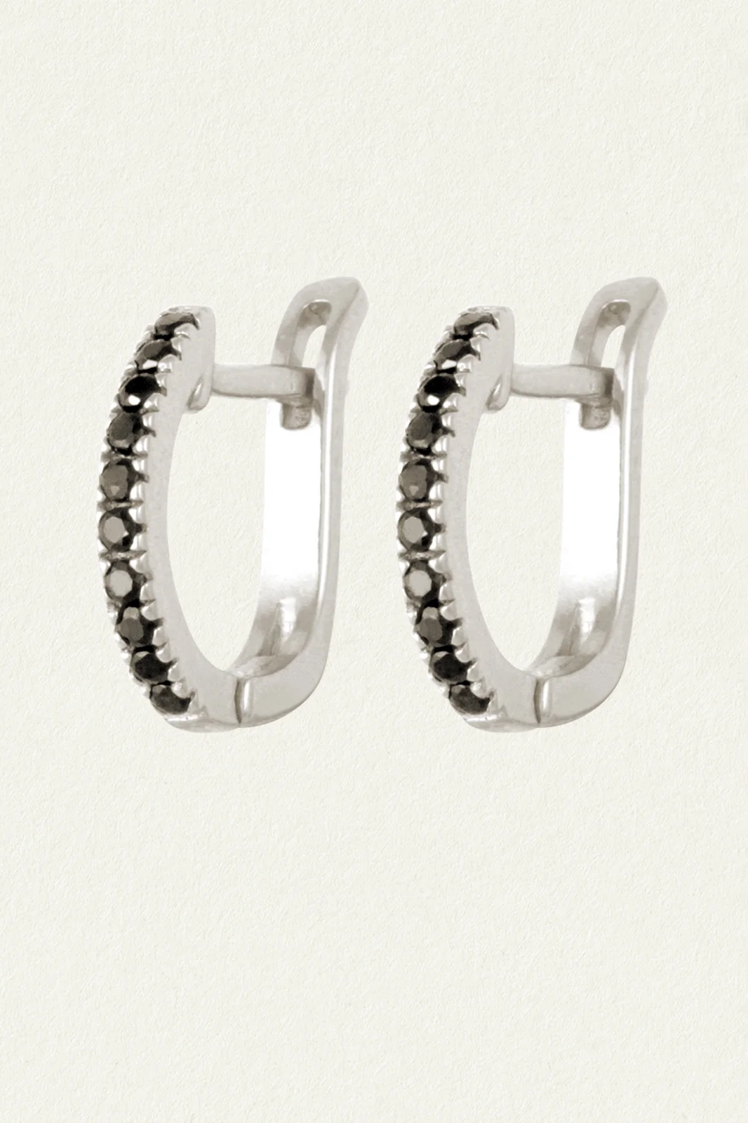 Lyre Earrings Spinel - Silver