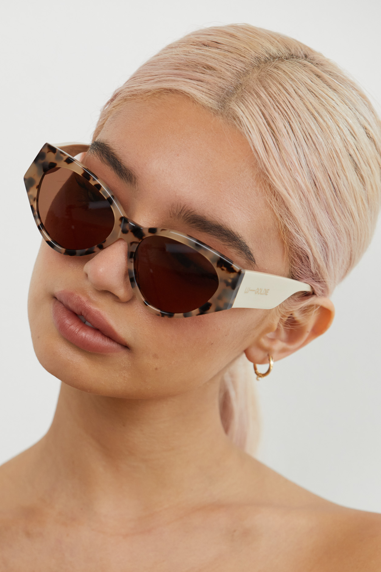 Lu Goldie | Milou Sunglasses - Choc Tort