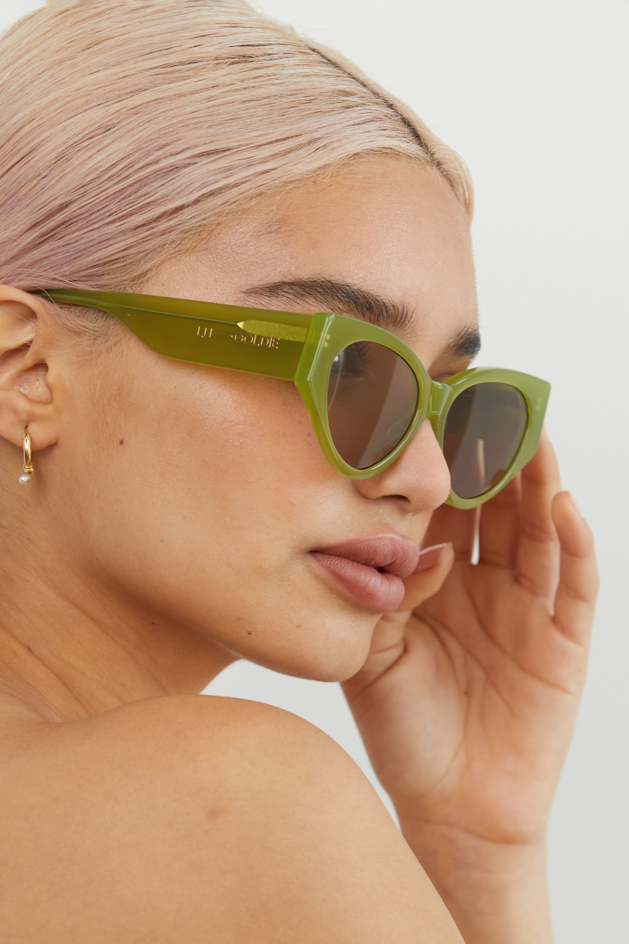 Lu Goldie | Milou Sunglasses - Leaf