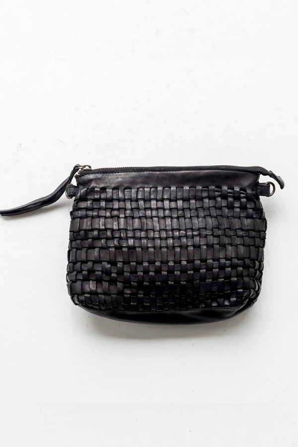 Woven Pouch Bag - Black