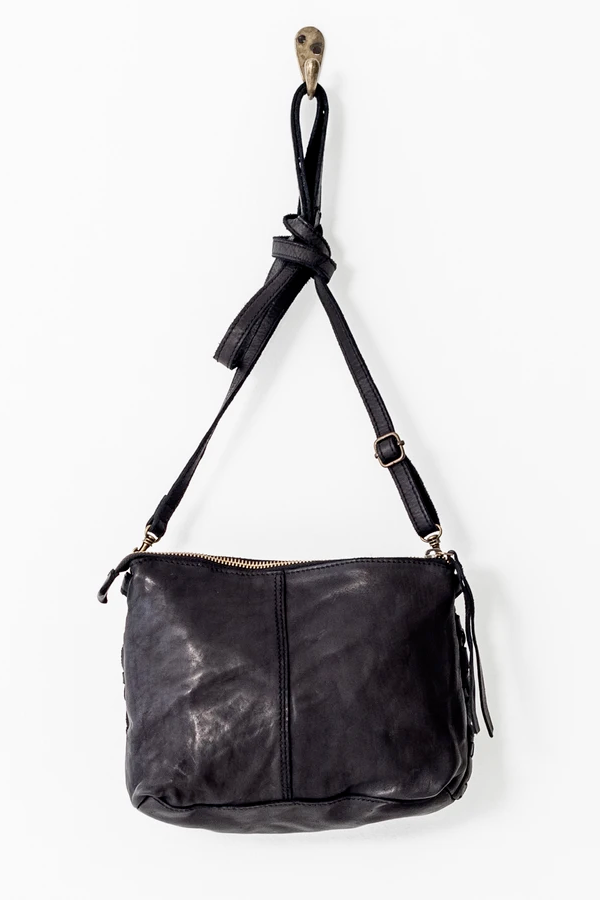 Woven Pouch Bag - Black