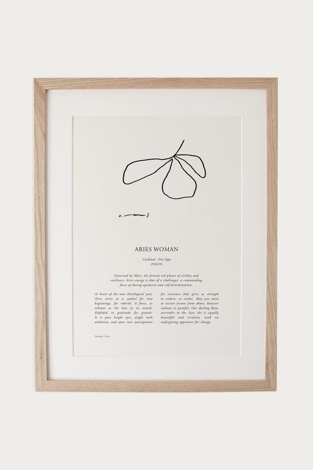 Aries Woman 5 - Wall Art - Sunday Lane - Women's fashion at The Freedom State