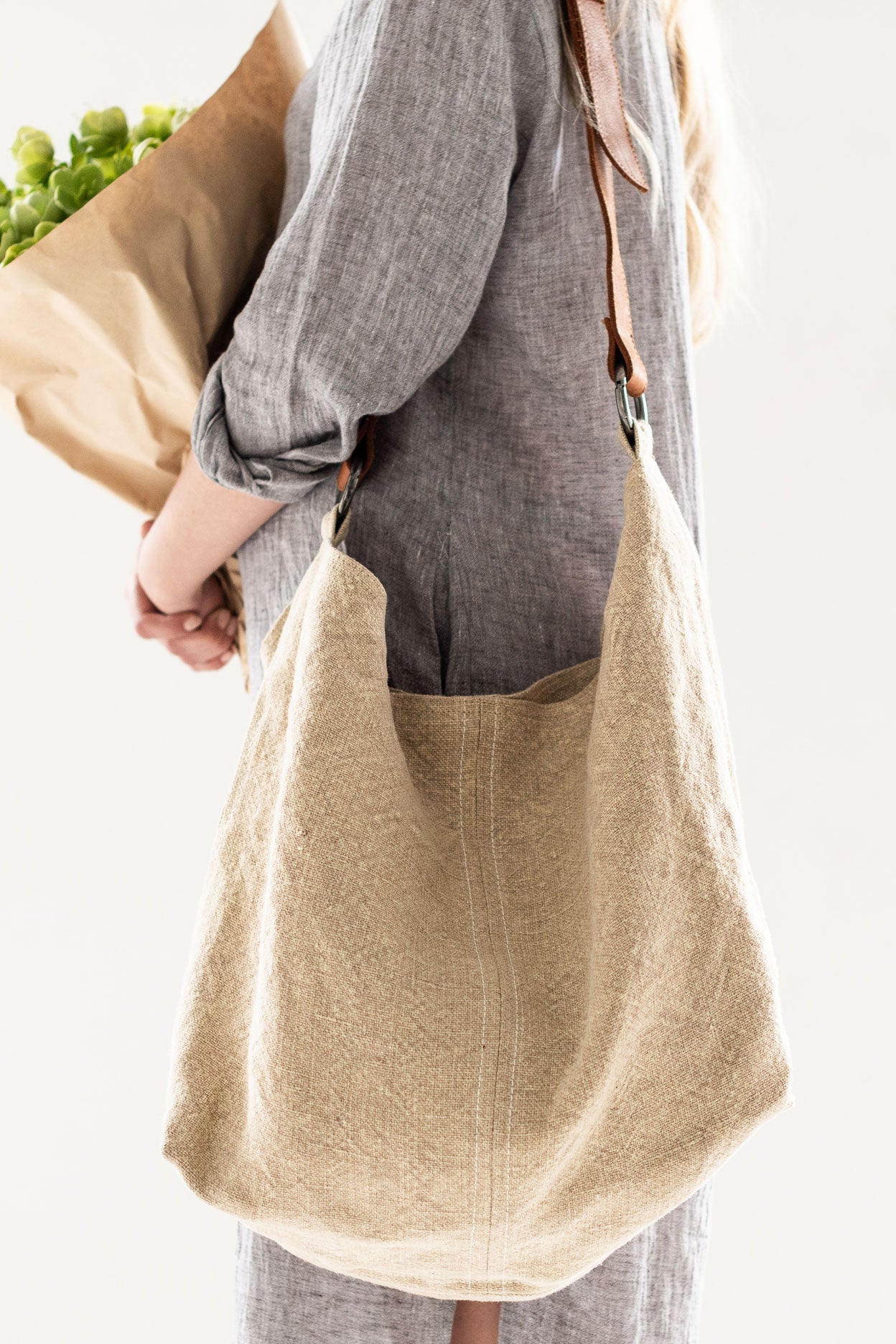 Beach Jute Slouchy Bag - Natural - Bags - Juju & Co - Women's fashion at The Freedom State