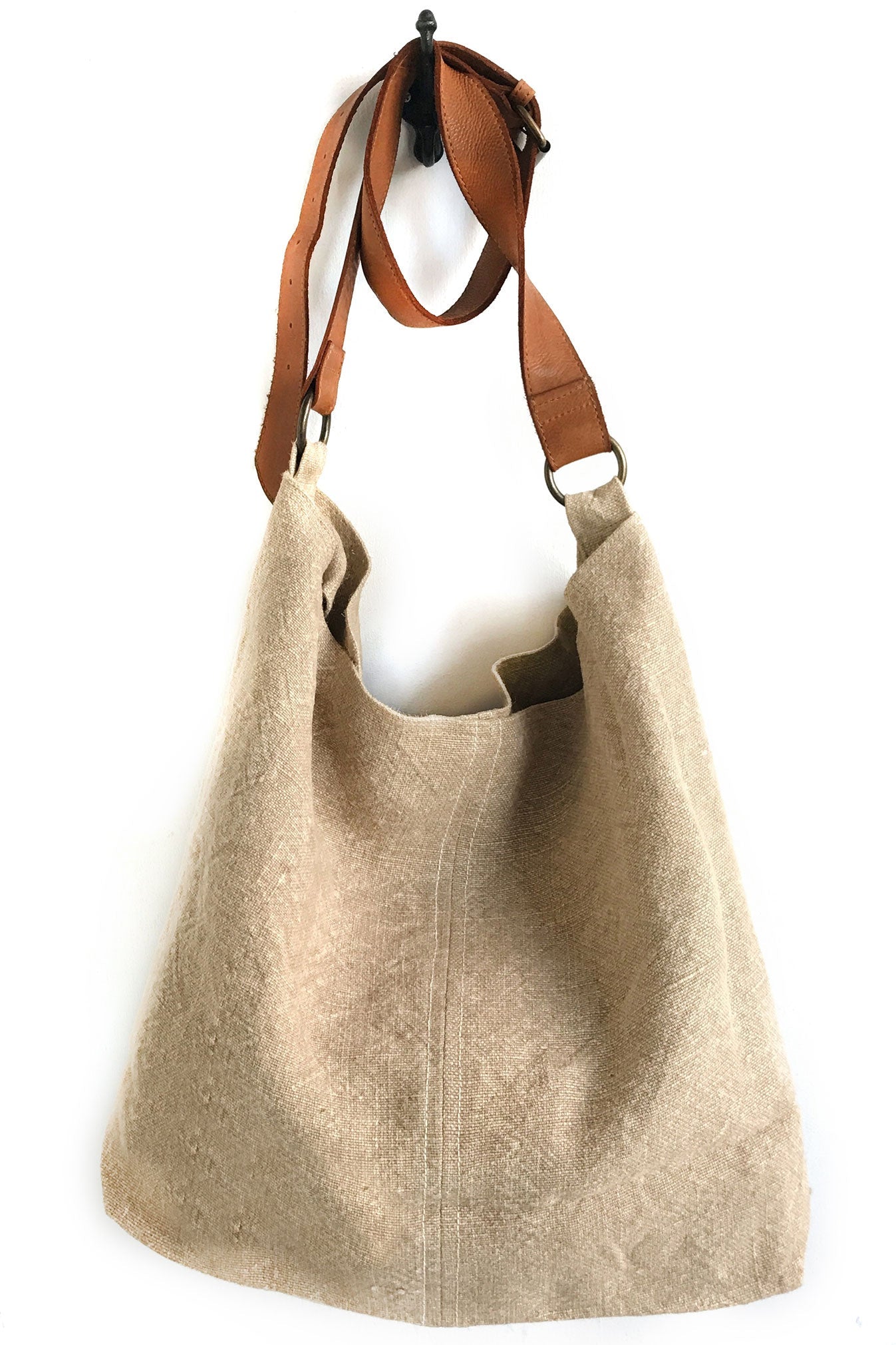 Beach Jute Slouchy Bag - Natural - Bags - Juju & Co - Women's fashion at The Freedom State
