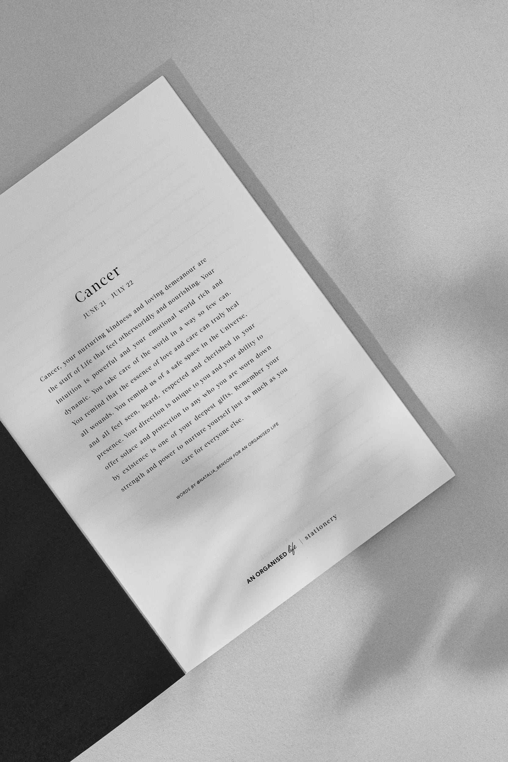 Cancer Zodiac Notebook