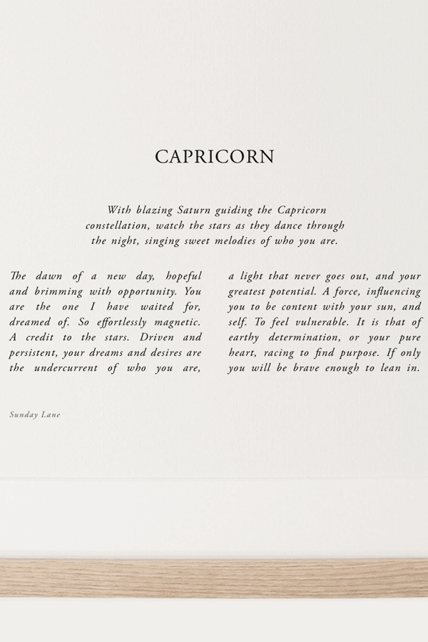 Capricorn 4 - Wall Art - Sunday Lane - Women's fashion at The Freedom State