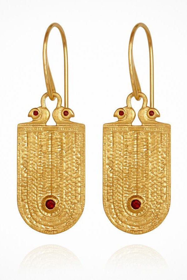 Temple Of The Sun | Seth Earrings - Gold