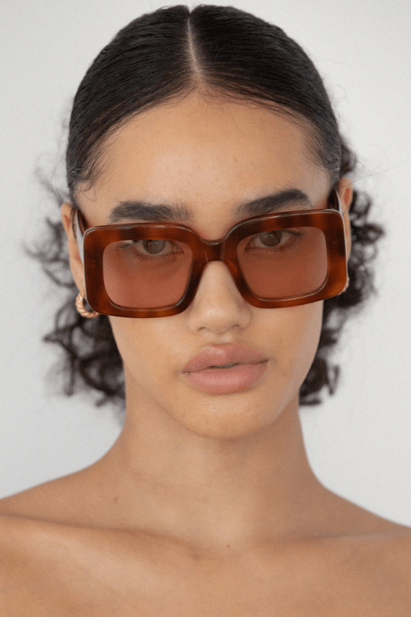 Mia Sunglasses - Chestnut - Sunglasses - Lu Goldie - Women's fashion at The Freedom State