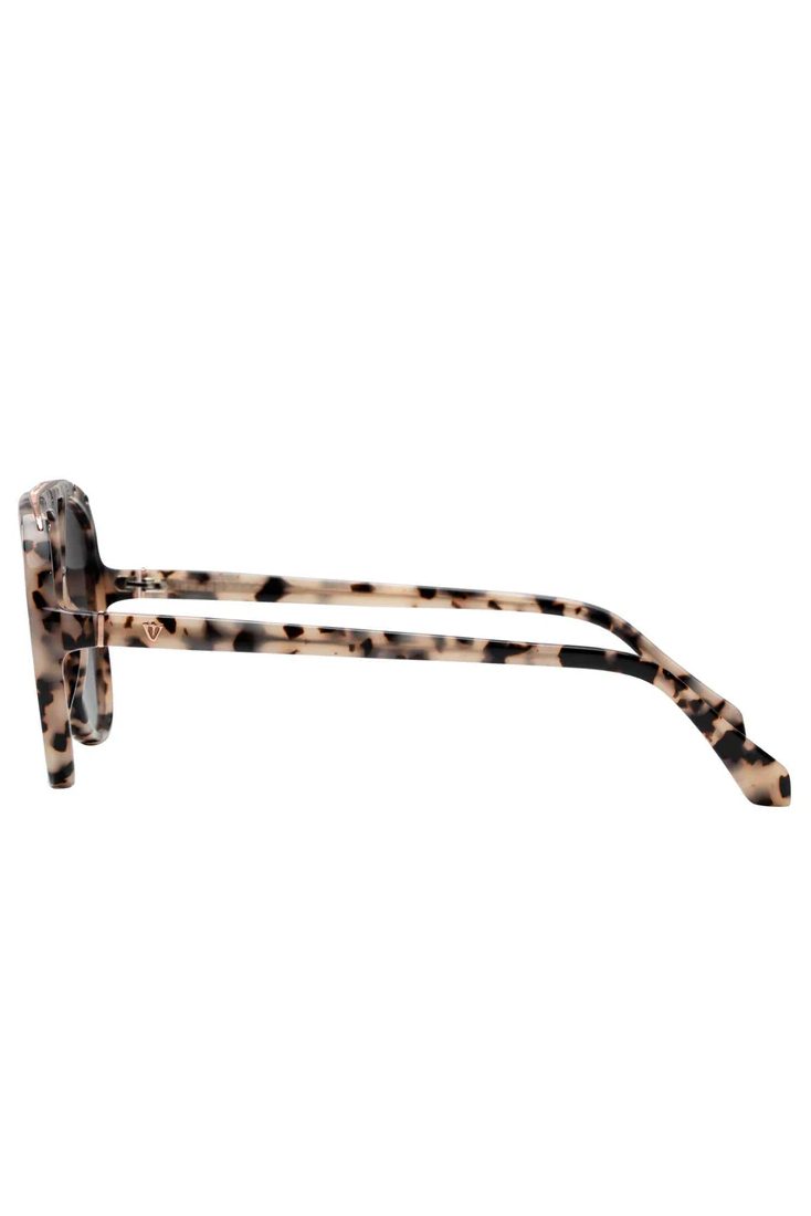 Bang | Sunglasses - Ivory Tort w. Rose Gold Metal Trim / Black Gradient Lens