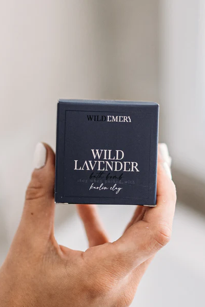 Wild Emery | Vegan Essential Oil Bath Bomb - Wild Lavender