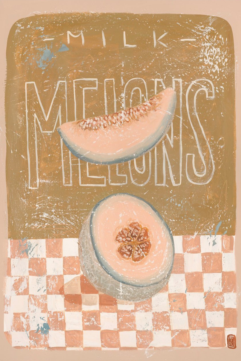 A4 Print - Milk Melons