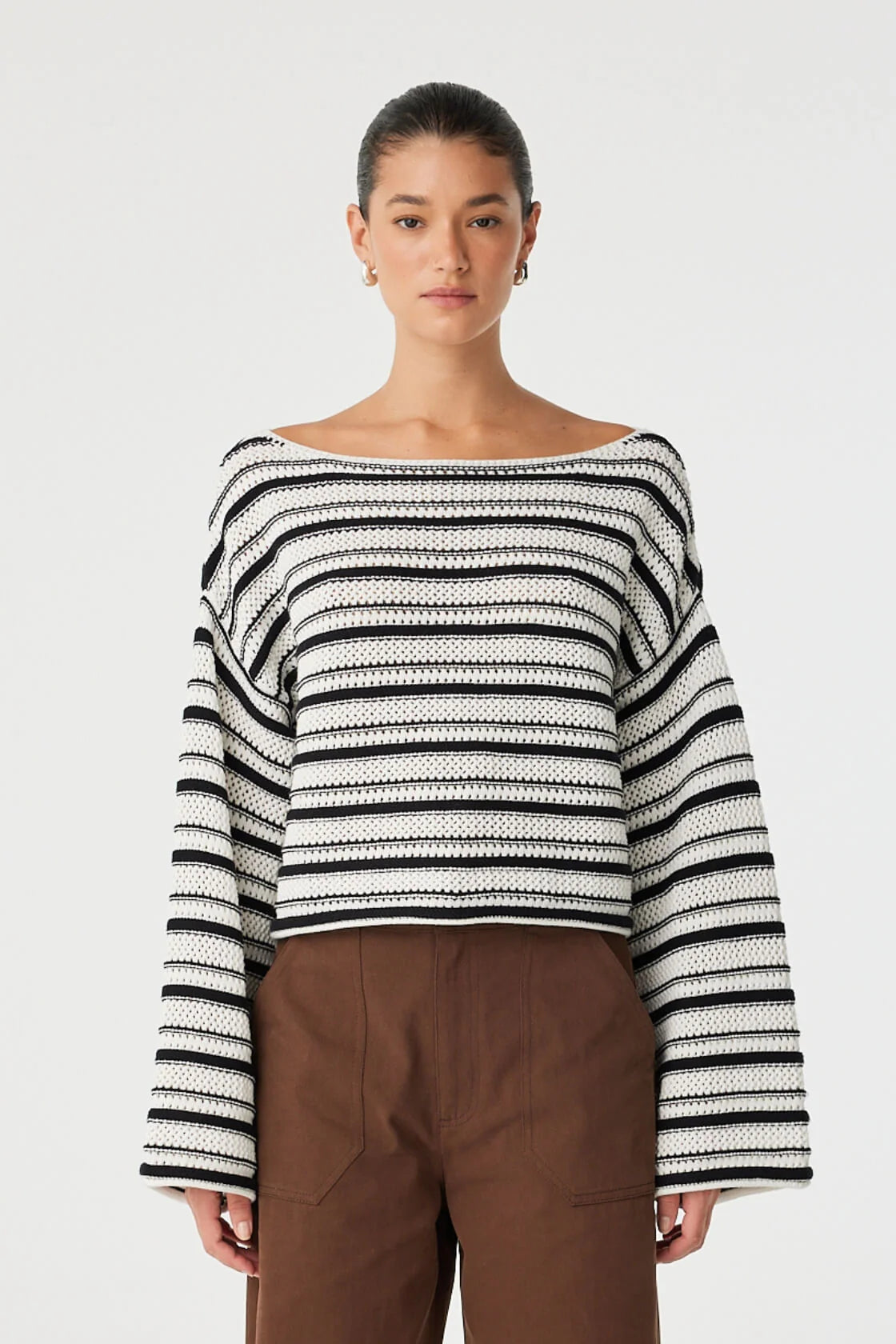 Maisie Sweater - Cream & Black