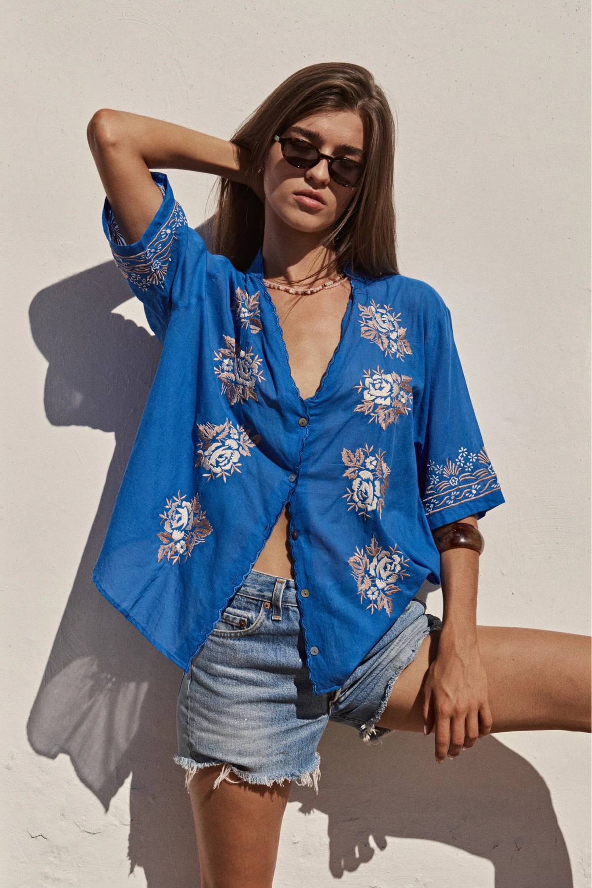 Rosalie Blouse - Blue