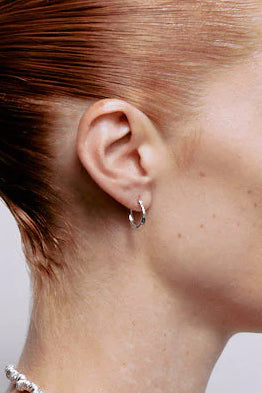 Adele Hoop Earrings - Silver