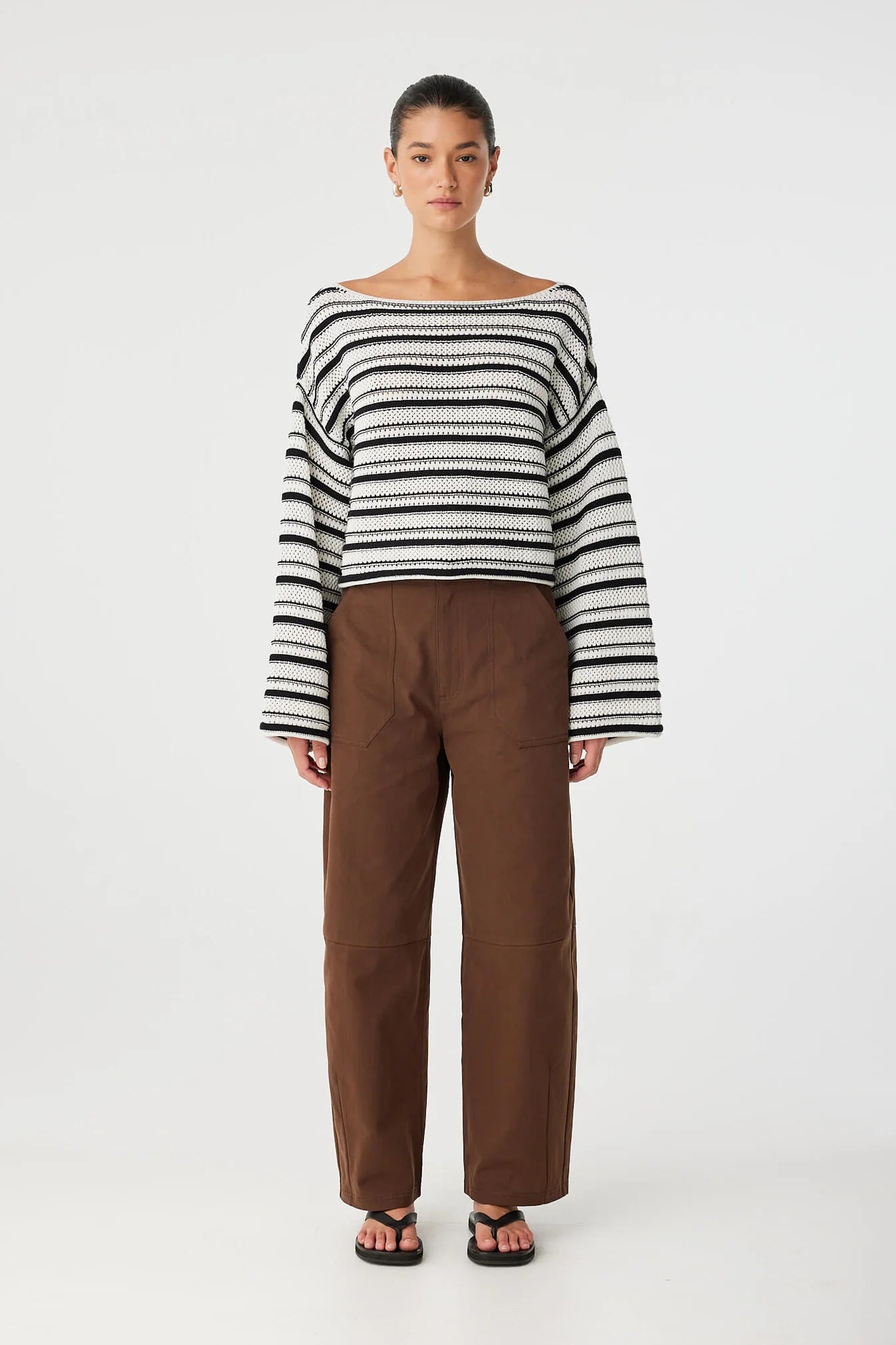 Maisie Sweater - Cream & Black