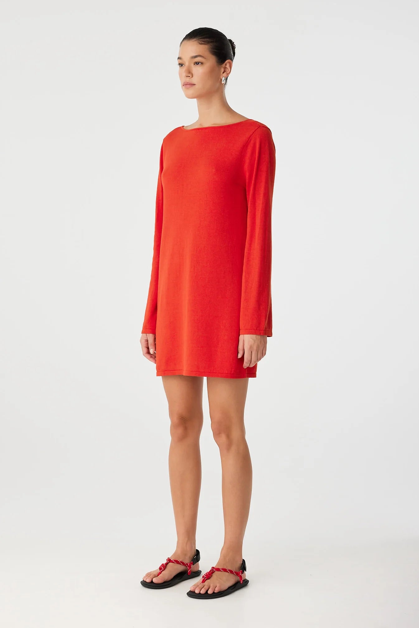 Paloma Reversible Dress - Cherry Red