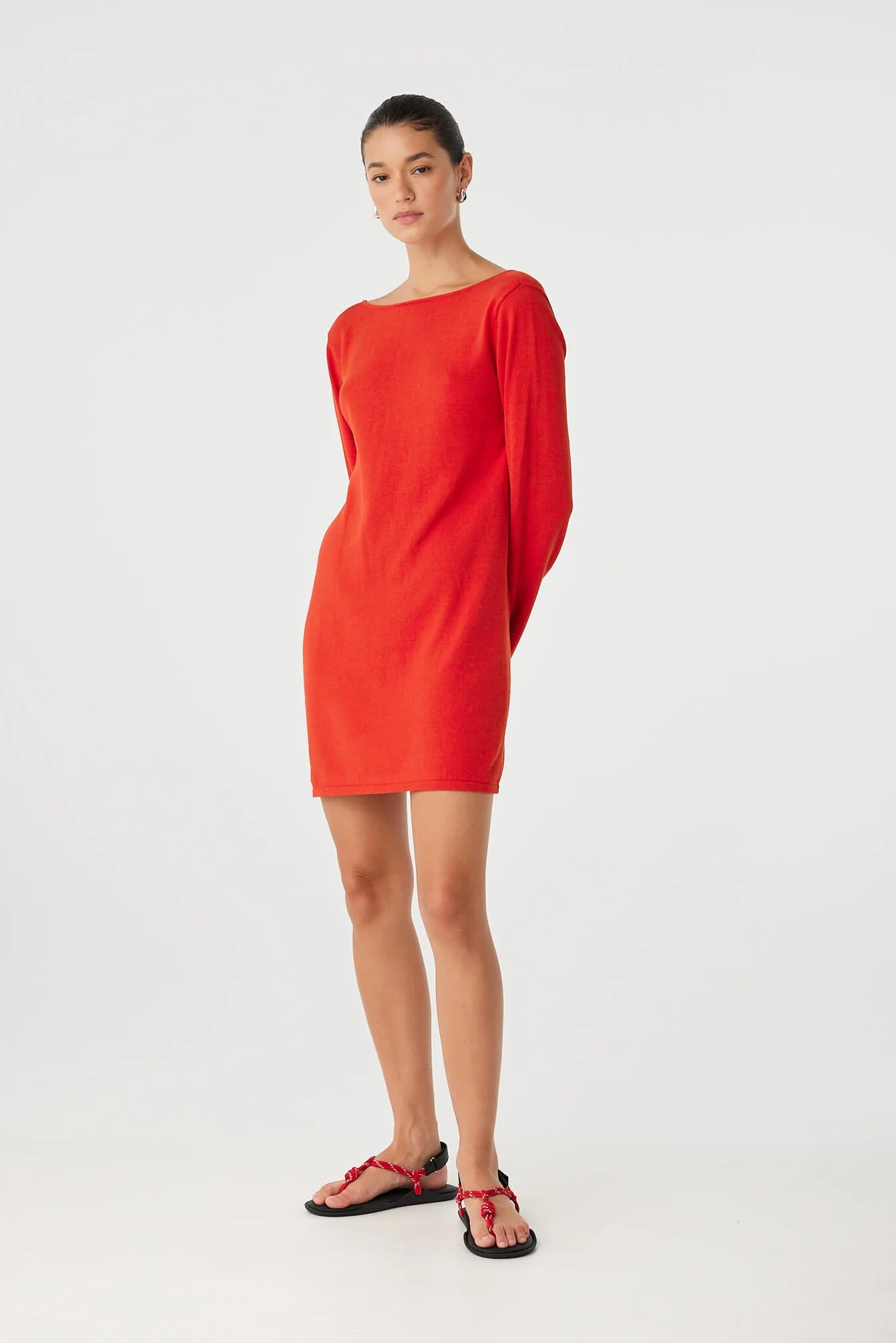 Paloma Reversible Dress - Cherry Red