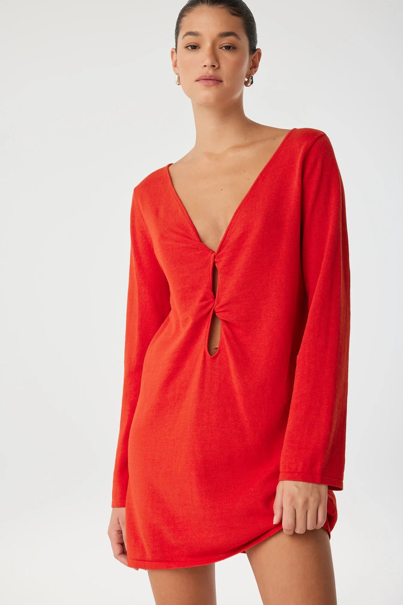 Paloma Reversible Dress - Cherry Red