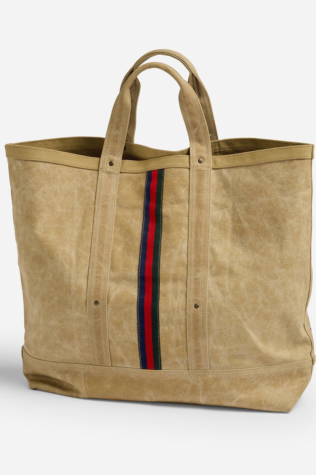 Pony Rider Escapee Large Canvas Tote Bag in Golden Tan