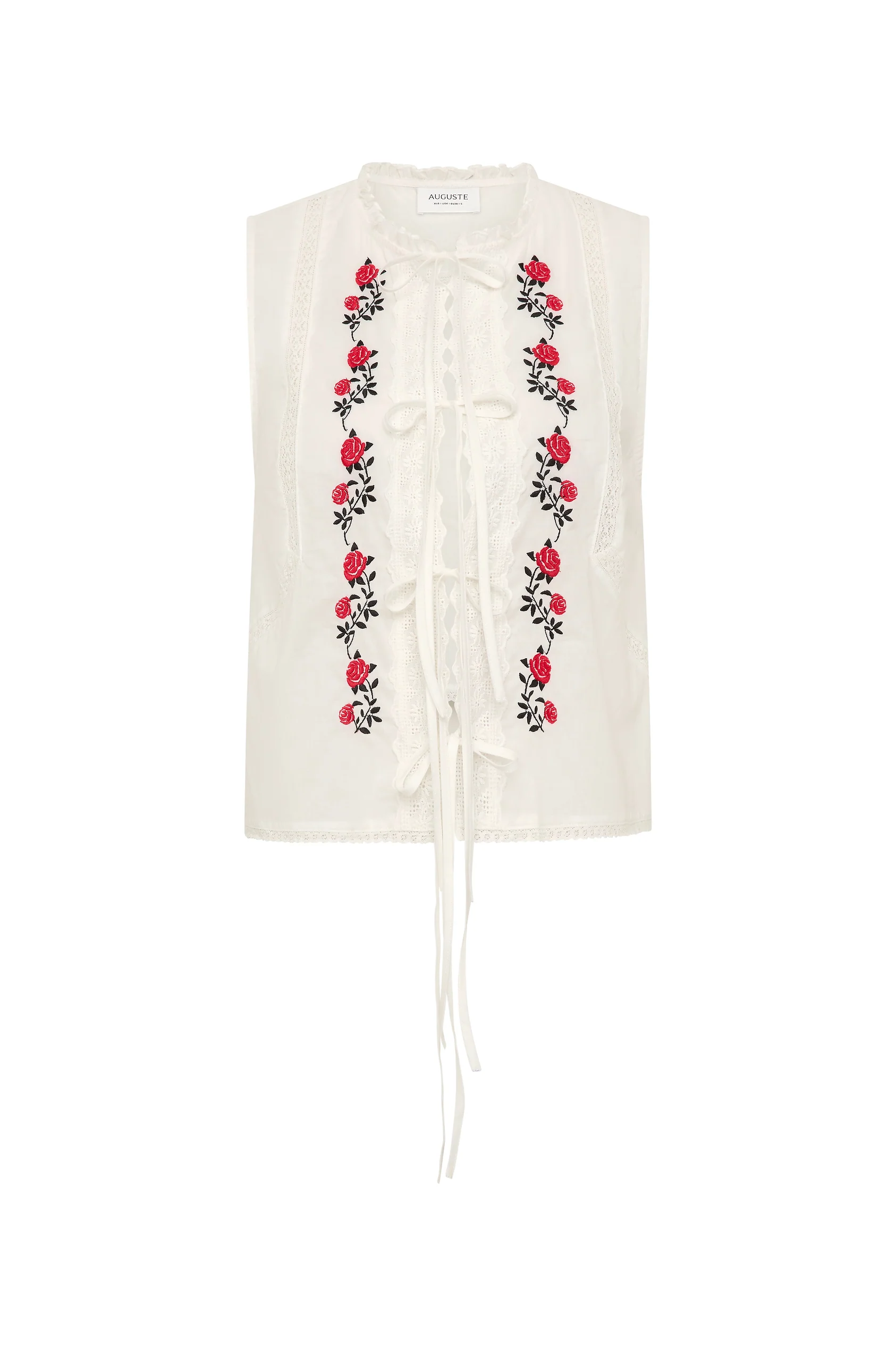 Bellamy Embroidered Blouse - White
