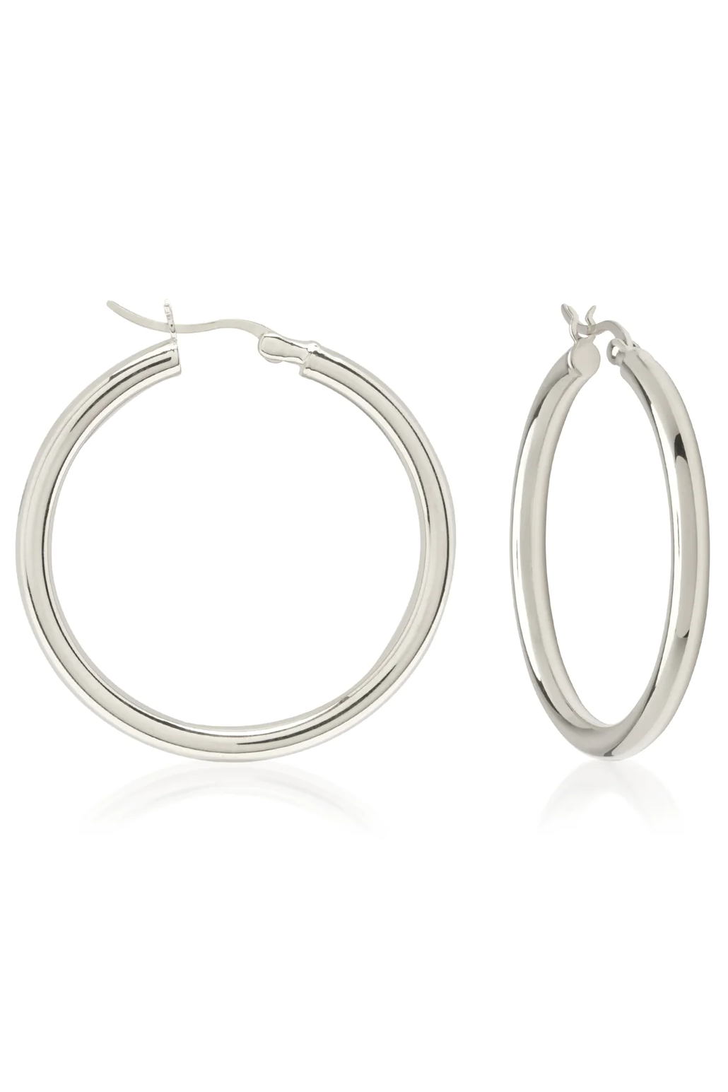 Saint Valentine | Classic Hoops Large - Silver