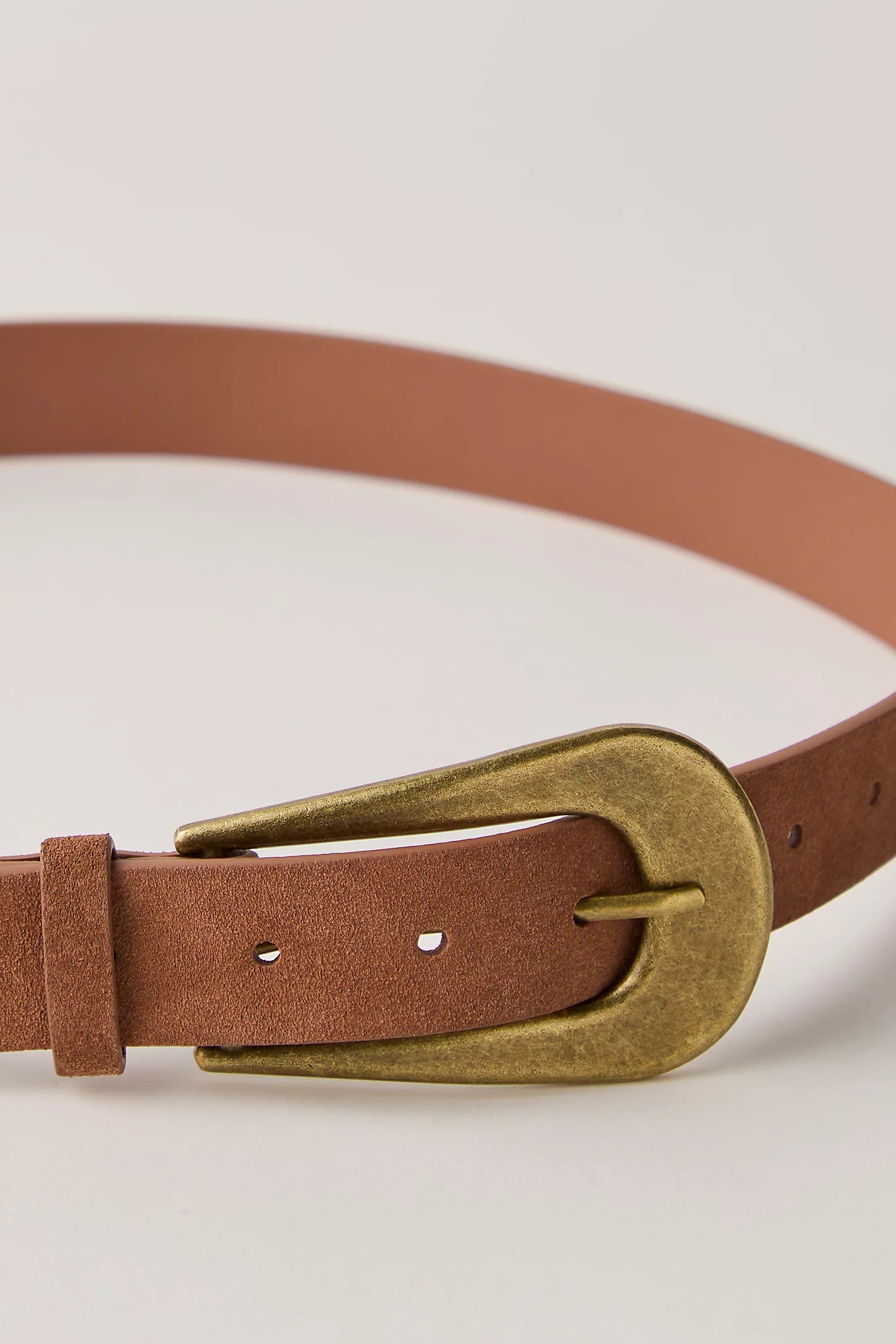 Cannon Suede Belt - Cognac